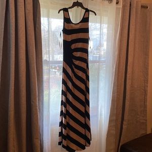Calvin Klein black and tan long dress worn once